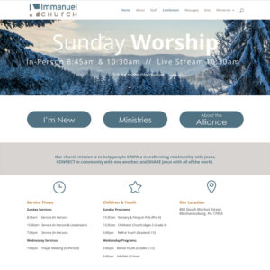Immanuel Church Logo & Web Site